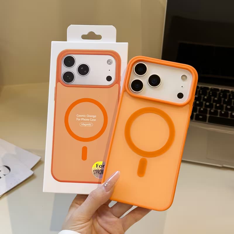 Hard Case with MagSafe for iPhone 17 Pro max / 18 Pro Max Orange